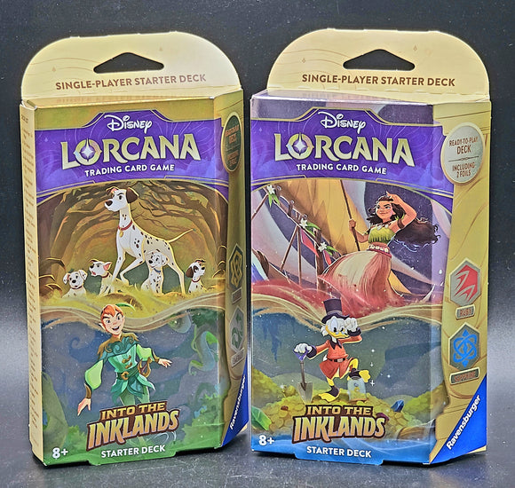 Disney Lorcana: Into the Inklands Started Deck (2 Deck Set)