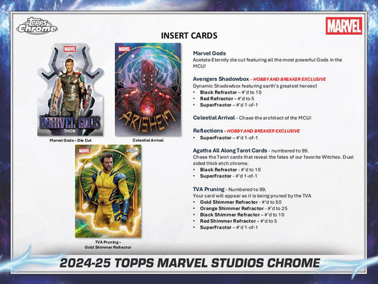 PRE-ORDER 2025 Topps Marvel Studios Chrome Hobby Box