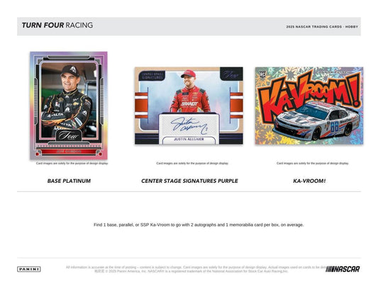 2025 Panini Turn Four Racing Hobby Box