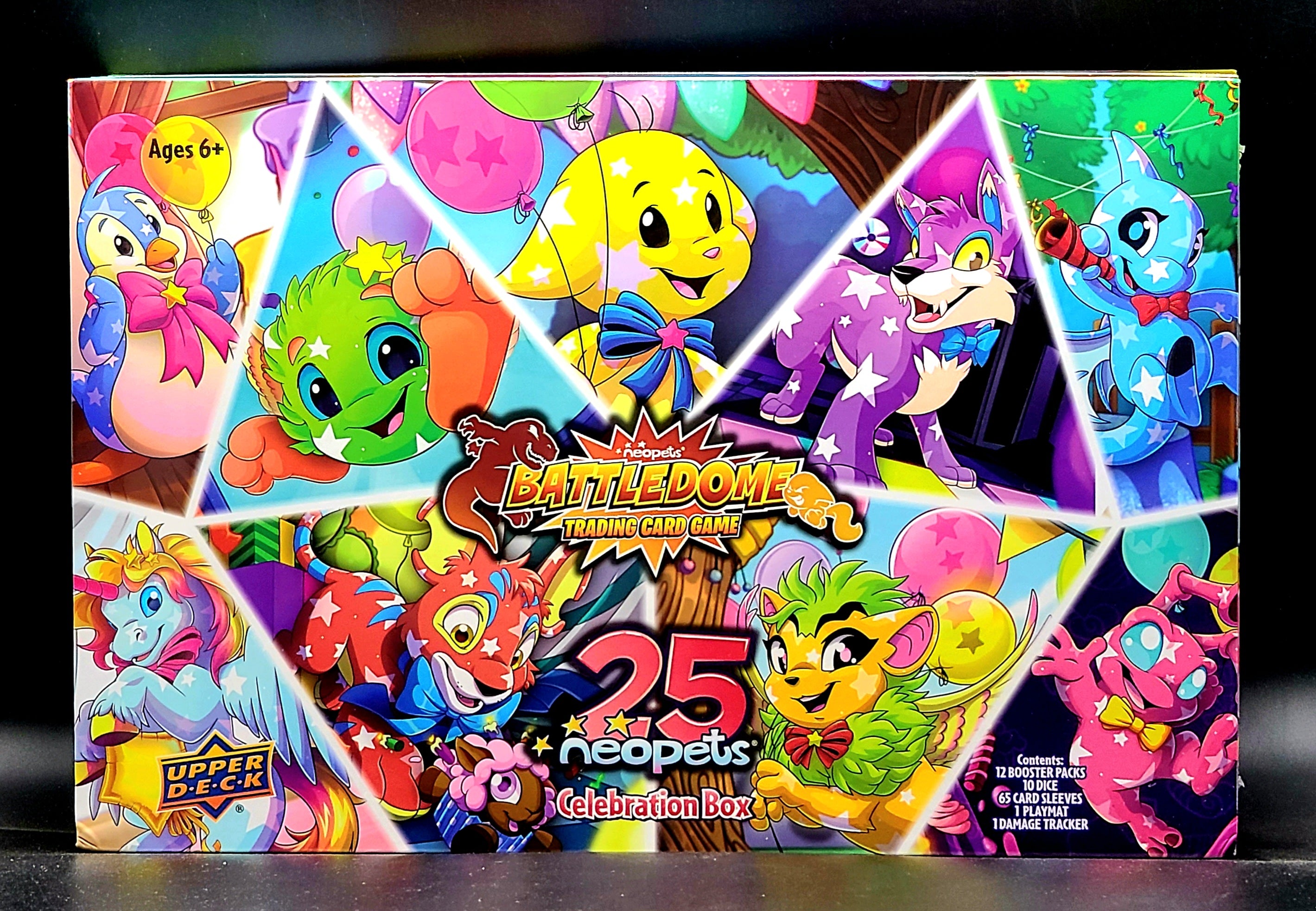 neopets 25th anniversary booster box Neopets Battledome Trading Card Game 25th Anniversary Celebration Box