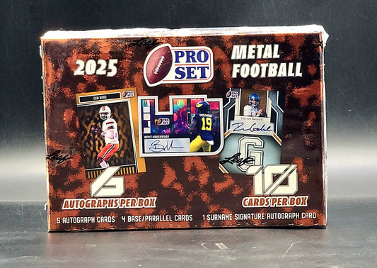 2025 Pro Set Metal Football Hobby Box