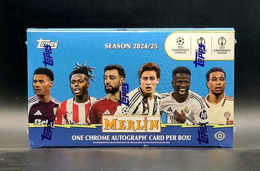 2024/25 Topps UEFA Club Competitions Merlin Chrome Soccer Hobby Box