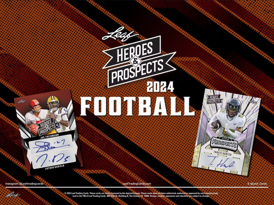 2024 Leaf Heroes & Prospects Football Hobby Box