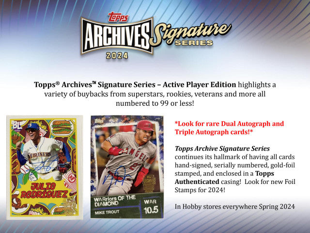 PRE-ORDER 2024 Topps Archives Signature Series Baseball Box