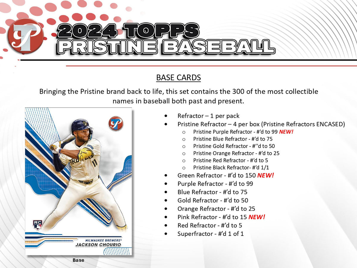 2024 Topps Pristine Baseball Hobby Box Mojobreak Shop