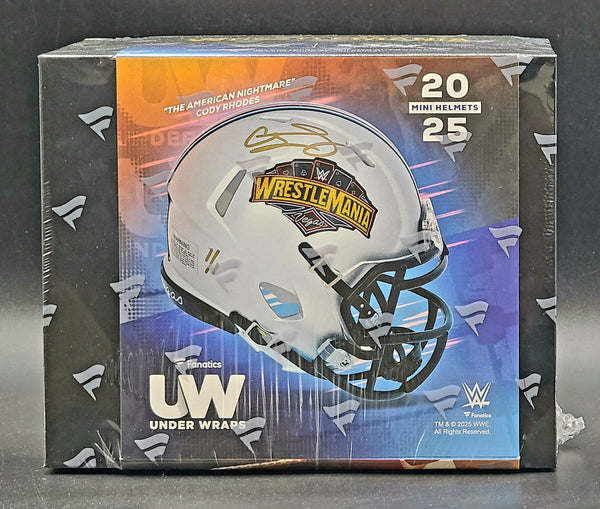 2025 Fanatics Under Wraps WWE WrestleMania 41 Mini Helmets