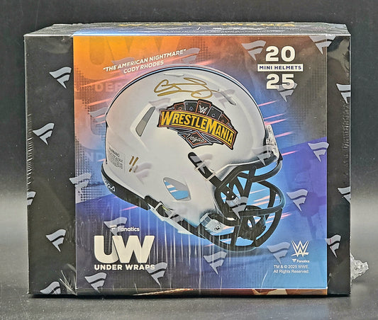 2025 Fanatics Under Wraps WWE WrestleMania 41 Mini Helmets