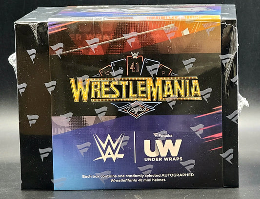 2025 Fanatics Under Wraps WWE WrestleMania 41 Mini Helmets