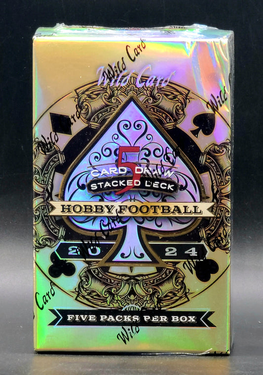 2024 Wild Card Five Card Draw Stacked Deck Football Hobby Box