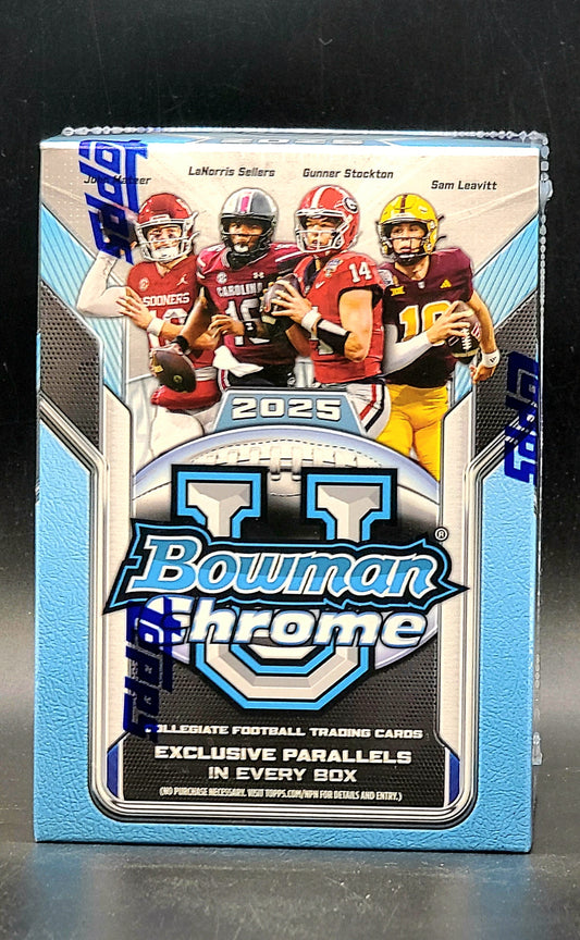 2025 Bowman Chrome University Football Blaster (Value) Box