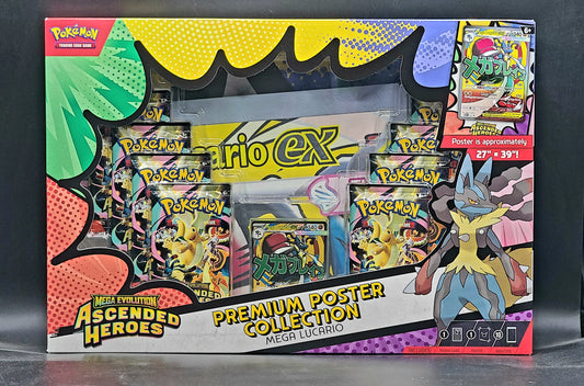 PRE-ORDER Pokemon Mega Evolution Ascended Heroes Premium Poster Collection (Random) Box