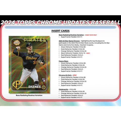 PRE-ORDER 2024 Topps Chrome Update Series Baseball Hobby Box