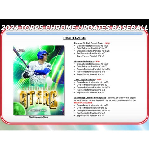 PRE-ORDER 2024 Topps Chrome Update Series Baseball Hobby Box