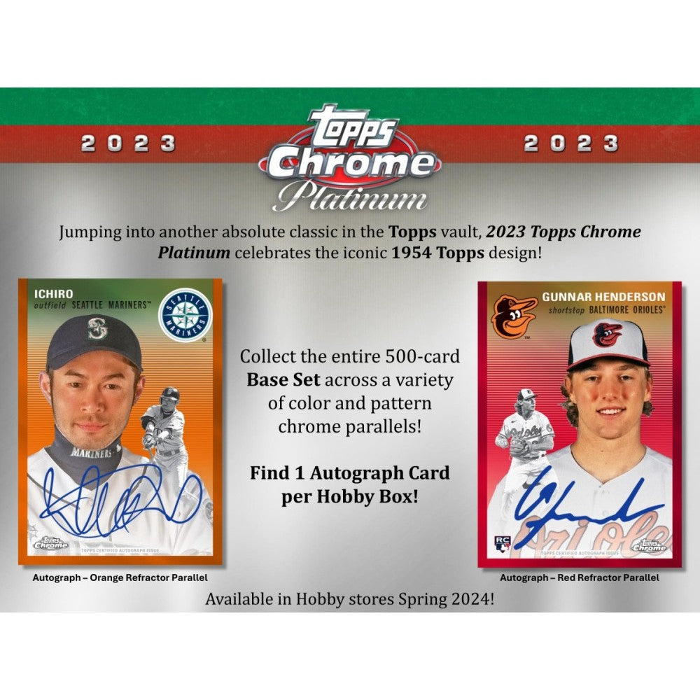 PRE-ORDER 2023 Topps Chrome Platinum Anniversary Baseball Hobby 12-Box Case