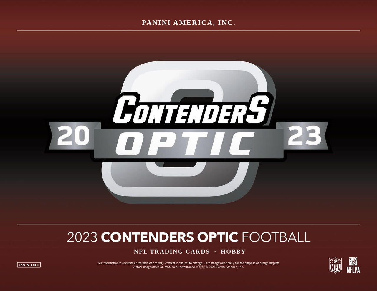 PRE-ORDER 2023 Panini Contenders Optic Football Hobby Box