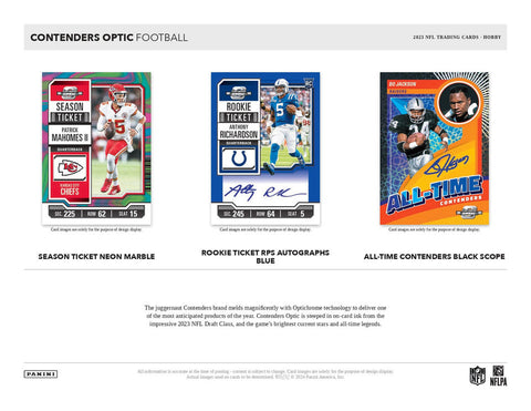 2023 Panini Contenders Optic Football Hobby Box