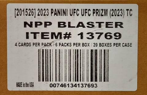 2023 Panini Prizm UFC Blaster 20 Box Case
