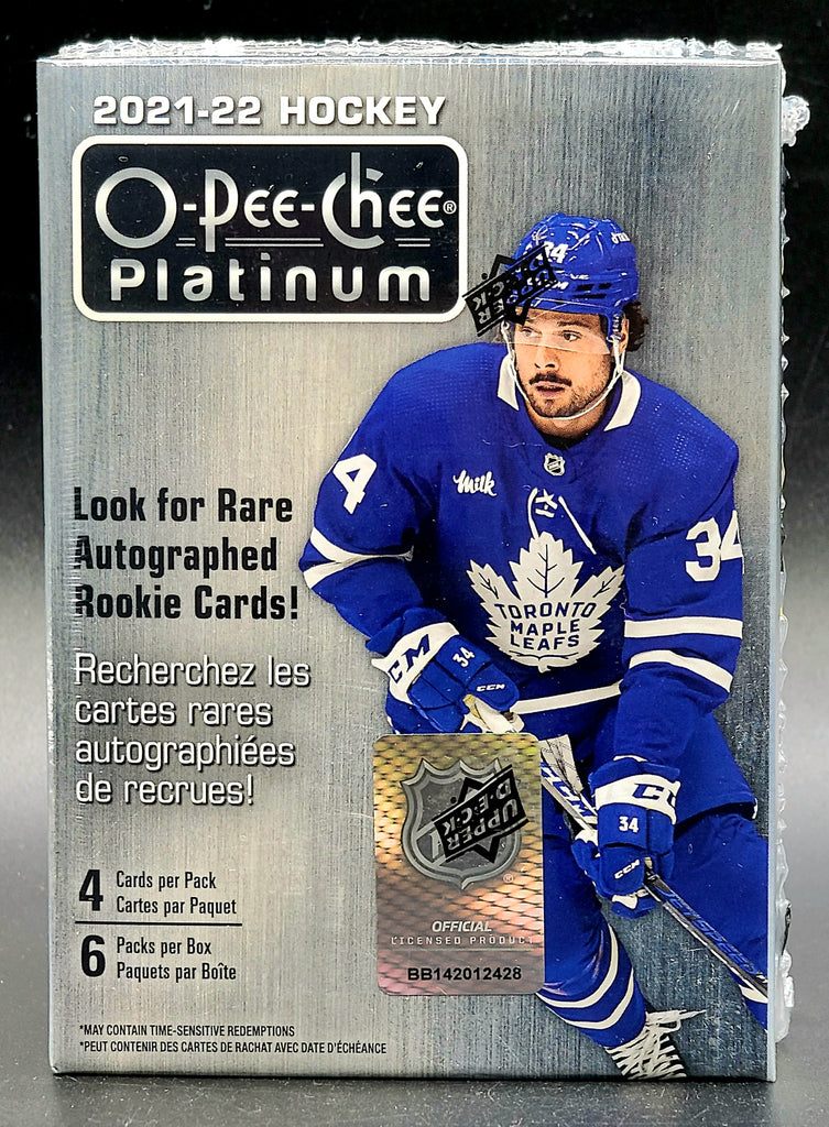 2021/22 Upper Deck O-Pee-Chee Platinum Hockey 6-Pack Blaster Box