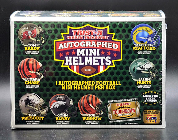 2022 Tristar Hidden Treasures Football Mini Helmet Box Season Edition
