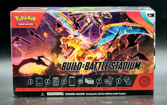 Pokemon Scarlet & Violet Obsidian Flames Build & Battle Stadium 6 Box Case