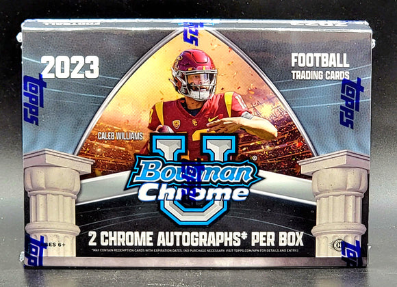2023 Bowman Chrome University Football Breakers Delight Box