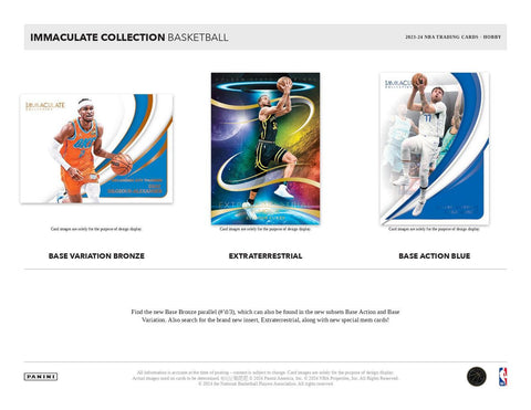 PRE-ORDER 2023/24 Panini Immaculate Basketball Hobby Box