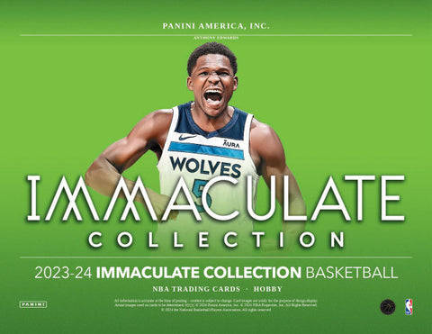 PRE-ORDER 2023/24 Panini Immaculate Basketball Hobby Box