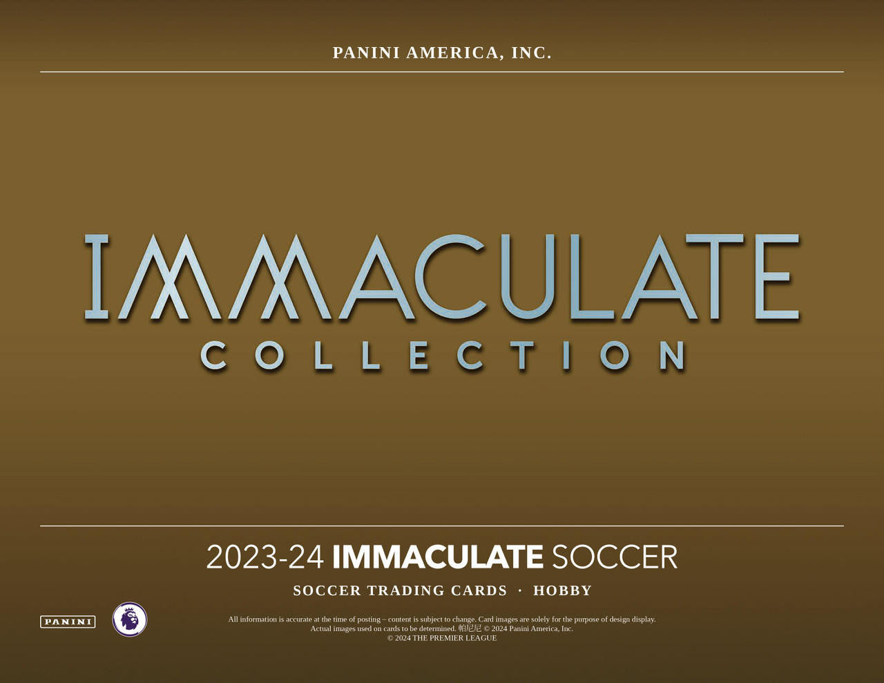 PRE-ORDER 2023/24 Panini Immaculate Soccer Hobby Box