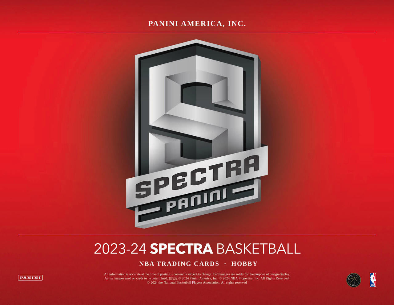 PRE-ORDER 2023/24 Panini Spectra Basketball Hobby Box