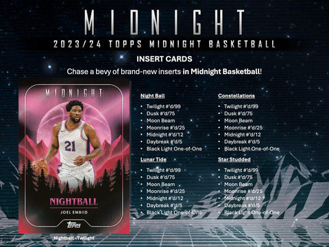 PRE-ORDER 2023/24 Topps Midnight Basketball Hobby Box