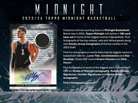 PRE-ORDER 2023/24 Topps Midnight Basketball Hobby Box