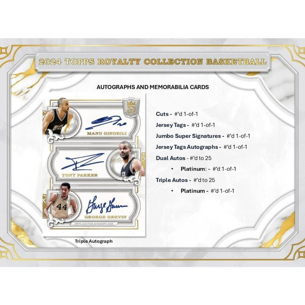 PRE-ORDER 2023/24 Topps Royalty Basketball Hobby Box