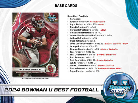 2024 Bowman's Best University Football Hobby Box