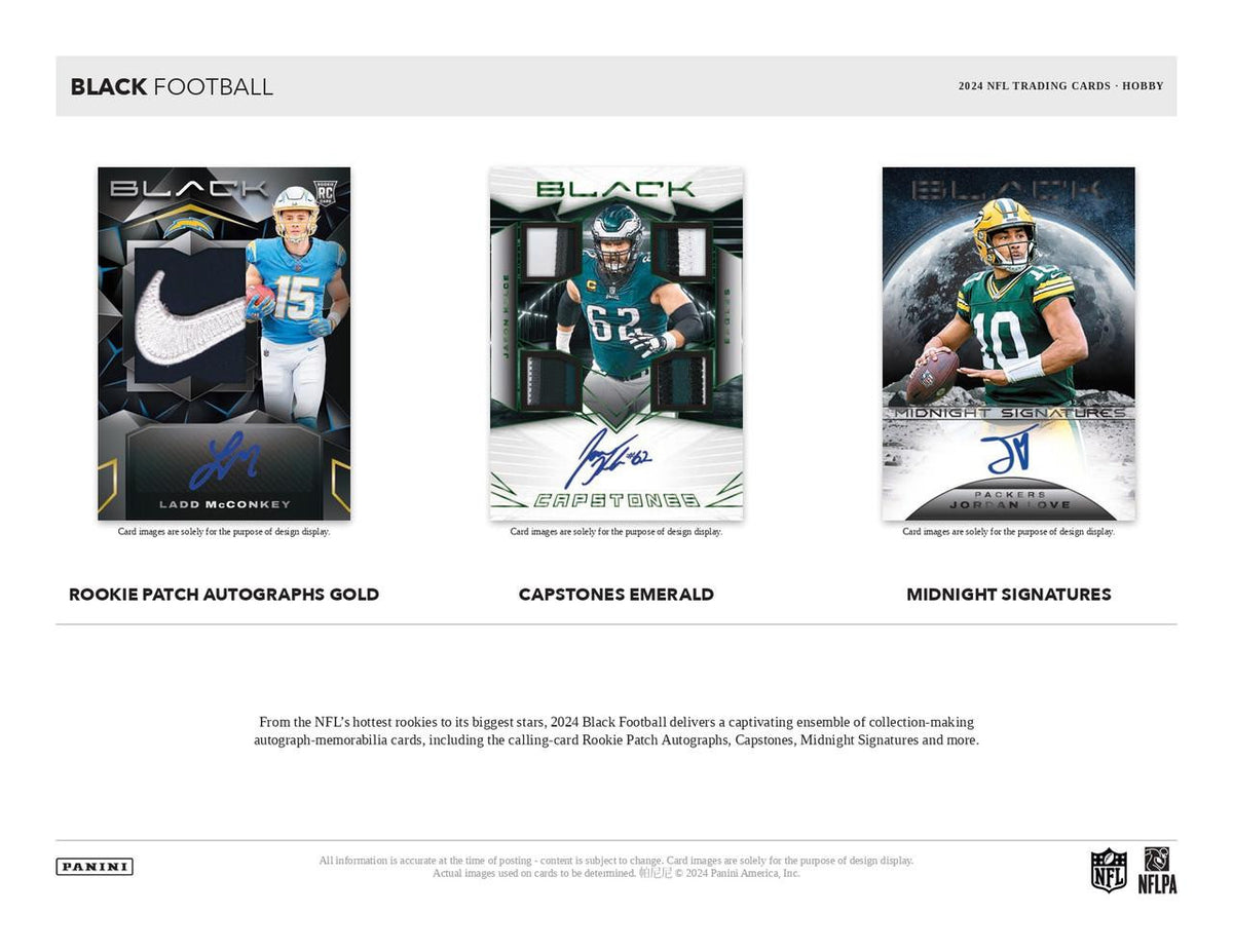 PREORDER 2024 Panini Black Football Hobby Box Mojobreak Shop
