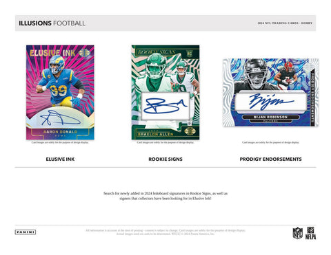 PRE-ORDER 2024 Panini Illusions Football Hobby Box