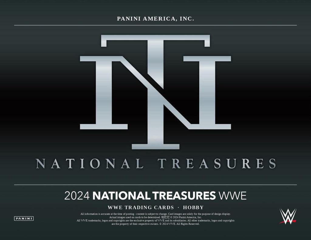 PRE-ORDER 2024 Panini National Treasures WWE Hobby Box