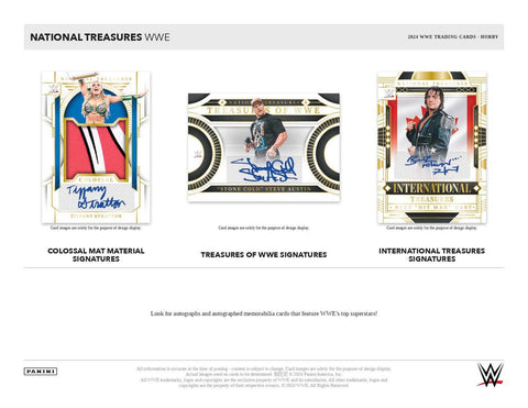 PRE-ORDER 2024 Panini National Treasures WWE Hobby Box