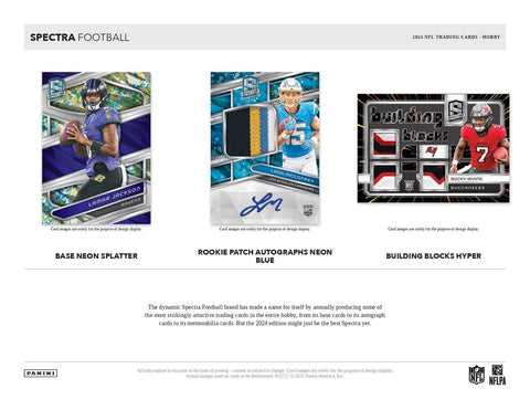 PRE-ORDER 2024 Panini Spectra Football Hobby Box