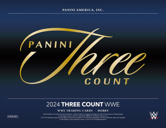 PRE-ORDER 2024 Panini Three Count WWE Hobby Box