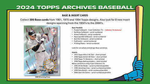 2024 Topps Archives Baseball Collector's Box