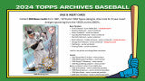 2024 Topps Archives Baseball Hobby Box