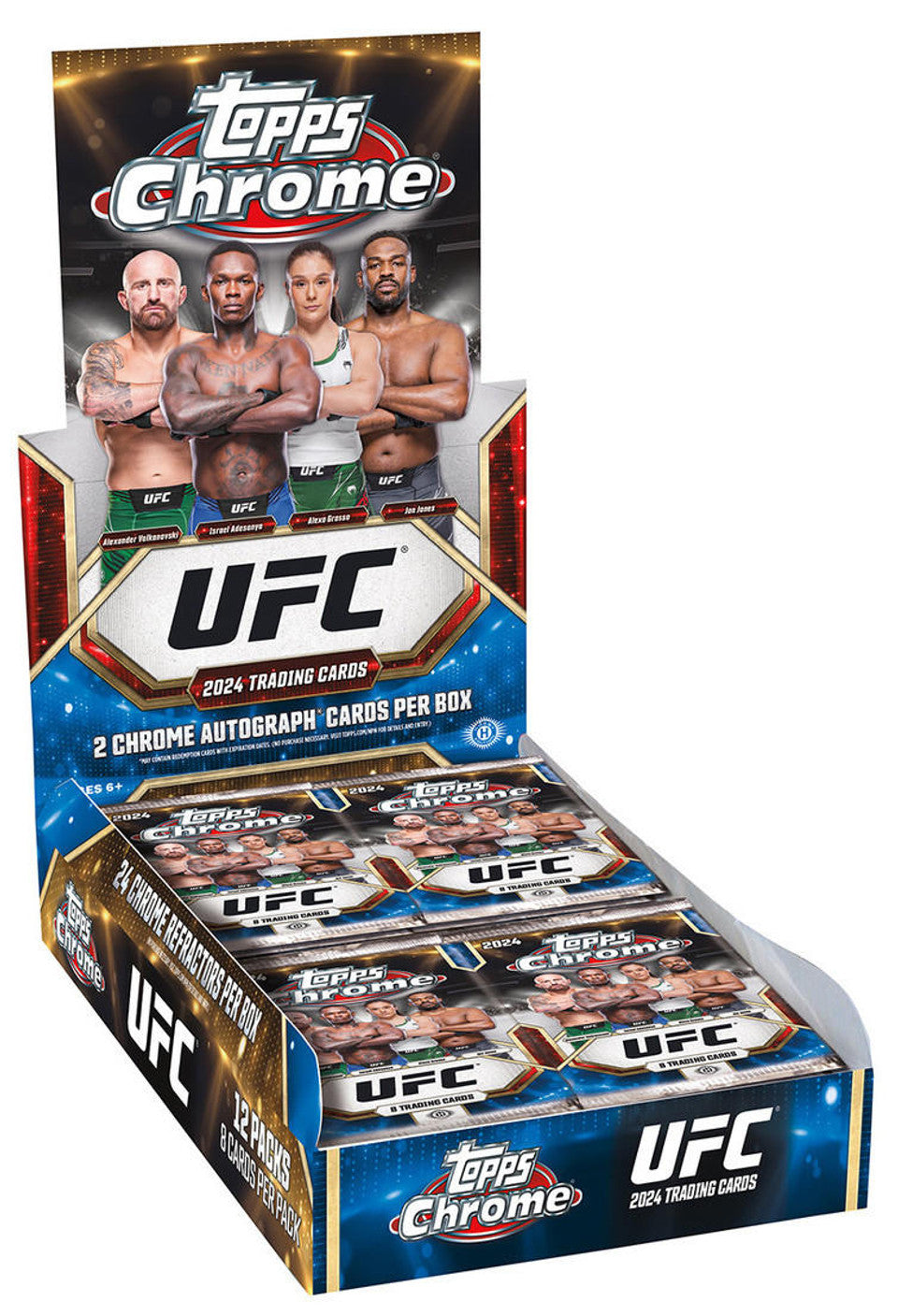 PRE-ORDER 2024 Topps UFC Chrome Hobby Box