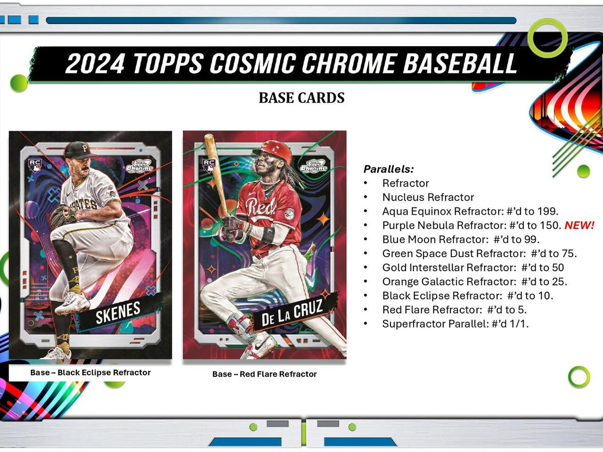 PREORDER 2024 Topps Cosmic Chrome Baseball Hobby Box Mojobreak Shop