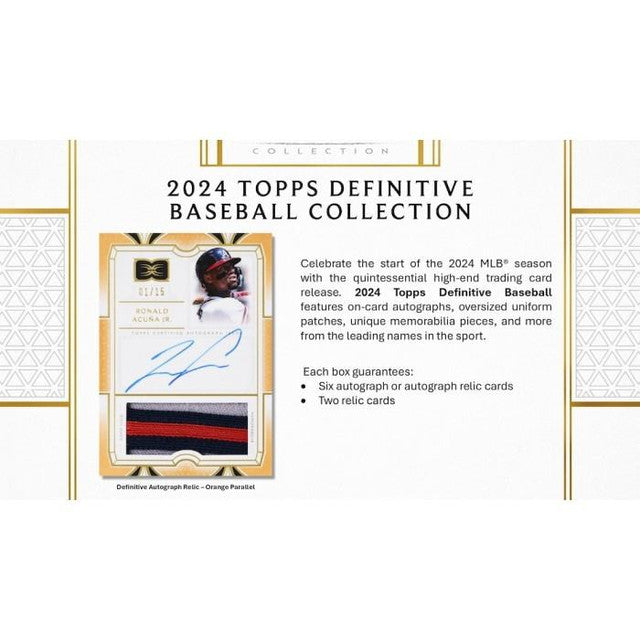 2024 Topps Definitive Baseball Hobby Box