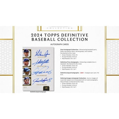 2024 Topps Definitive Baseball Hobby Box