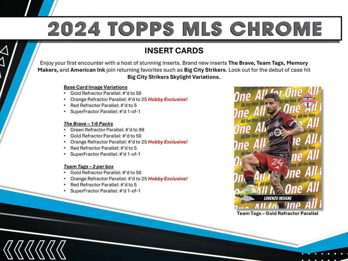 2024 Topps Chrome MLS Soccer Hobby Box Mojobreak Shop