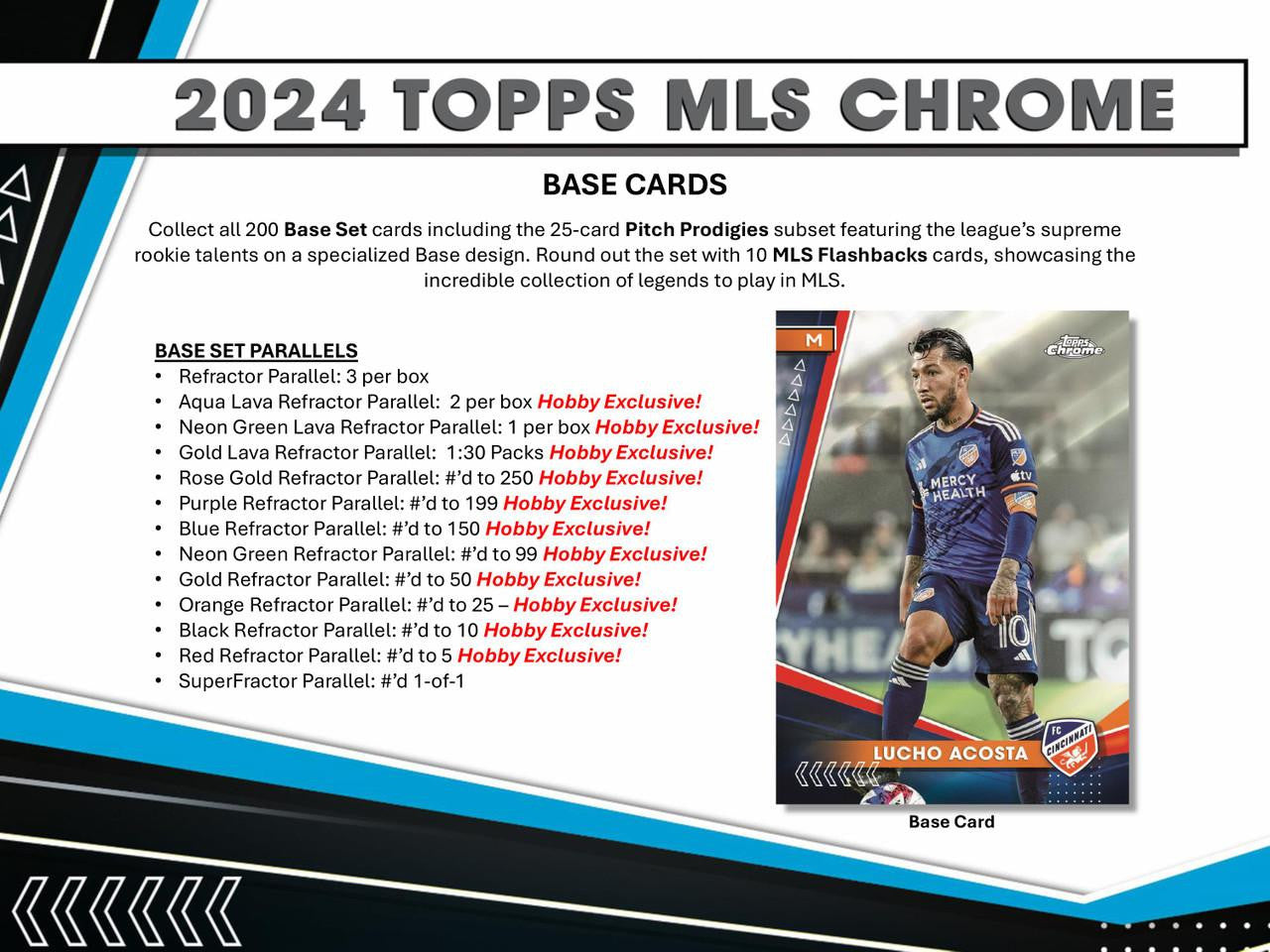 PREORDER 2024 Topps Chrome MLS Soccer Hobby Box Mojobreak Shop