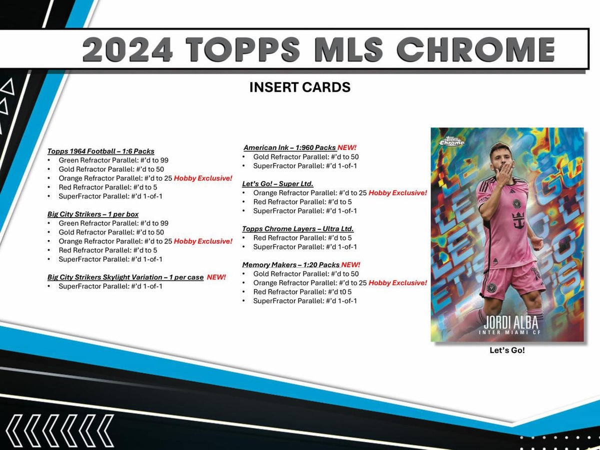 2024 Topps Chrome MLS Soccer Hobby Box Mojobreak Shop