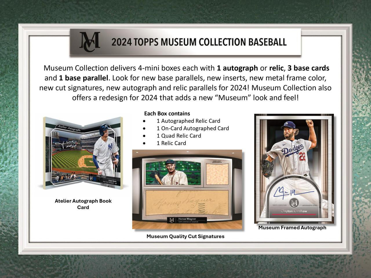 PRE-ORDER 2024 Topps Museum Collection Baseball Hobby Box