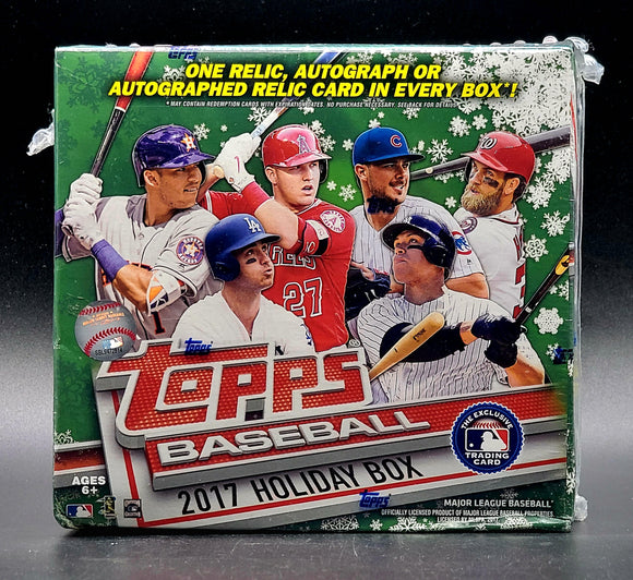 2017 Topps Holiday Box Baseball Mega Box